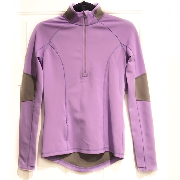 Athleta Lilac Quarter Zip Pullover 